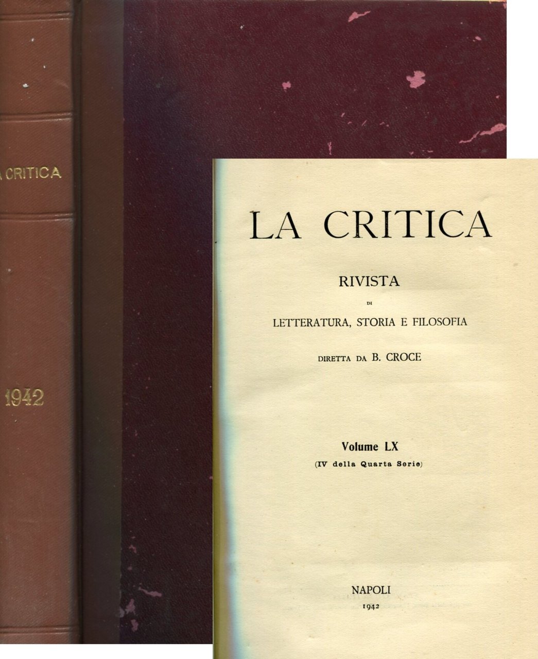 La Critica. Volume XL (IV della Quarta Serie), 1942. Annata … | Immagine principale