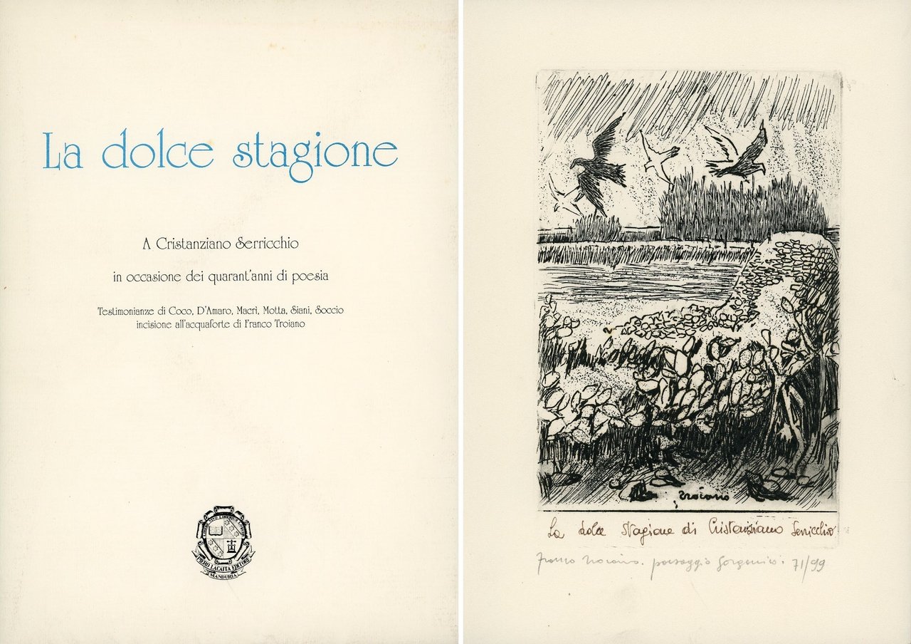 La dolce stagione. A Cristanziano Serricchio in occasione dei quarant'anni … | Immagine principale
