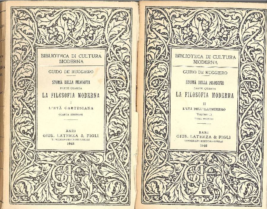 La filosofia moderna, 2 volumi, in 3 tomi | Immagine principale