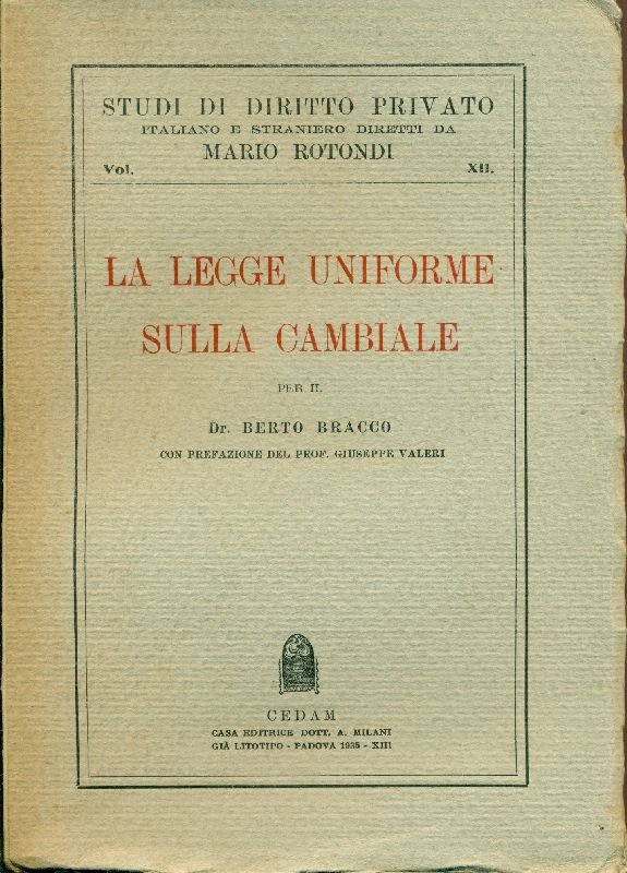 La legge uniforme sulla cambiale | Immagine principale