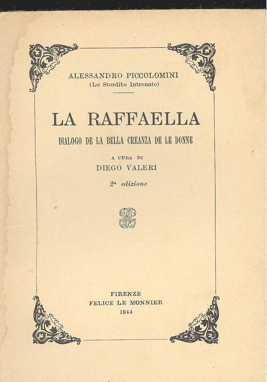La Raffaella. Dialogo de la bella creanza de le donne | Immagine principale