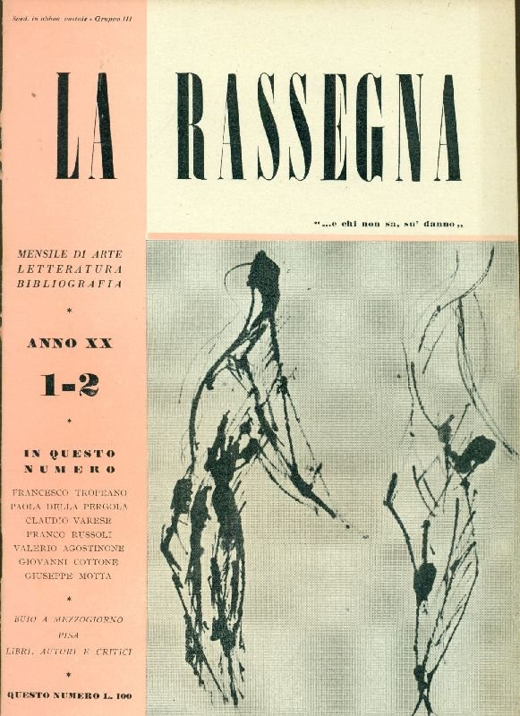 La Rassegna. Gennaio-Febbraio 1951, Anno XX, N. 1-2 | Immagine principale