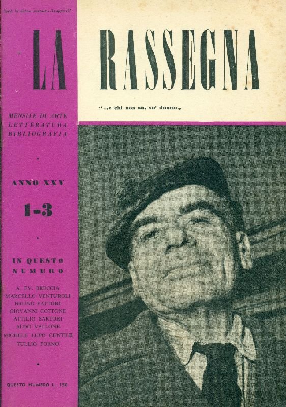La Rassegna. Gennaio-Marzo 1956, Anno XXV, N. 1-3 | Immagine principale