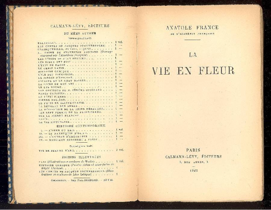 La vie en fleur | Immagine principale