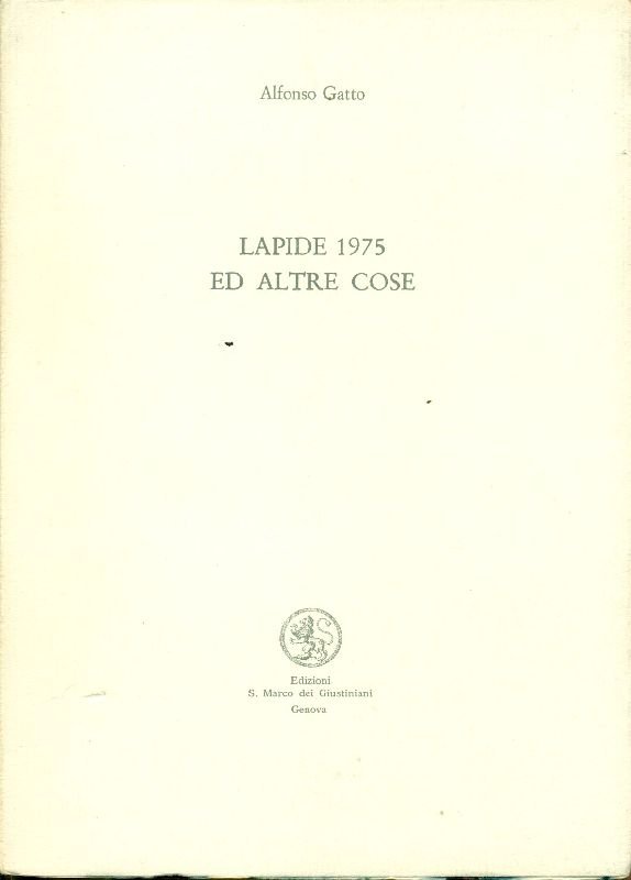Lapide 1975 ed altre cose | Immagine principale