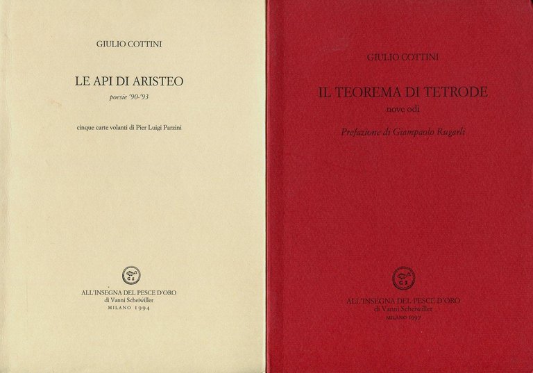 Le api di Aristeo poesie '90-'93