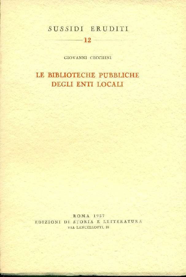 Le biblioteche pubbliche degli enti locali | Immagine principale