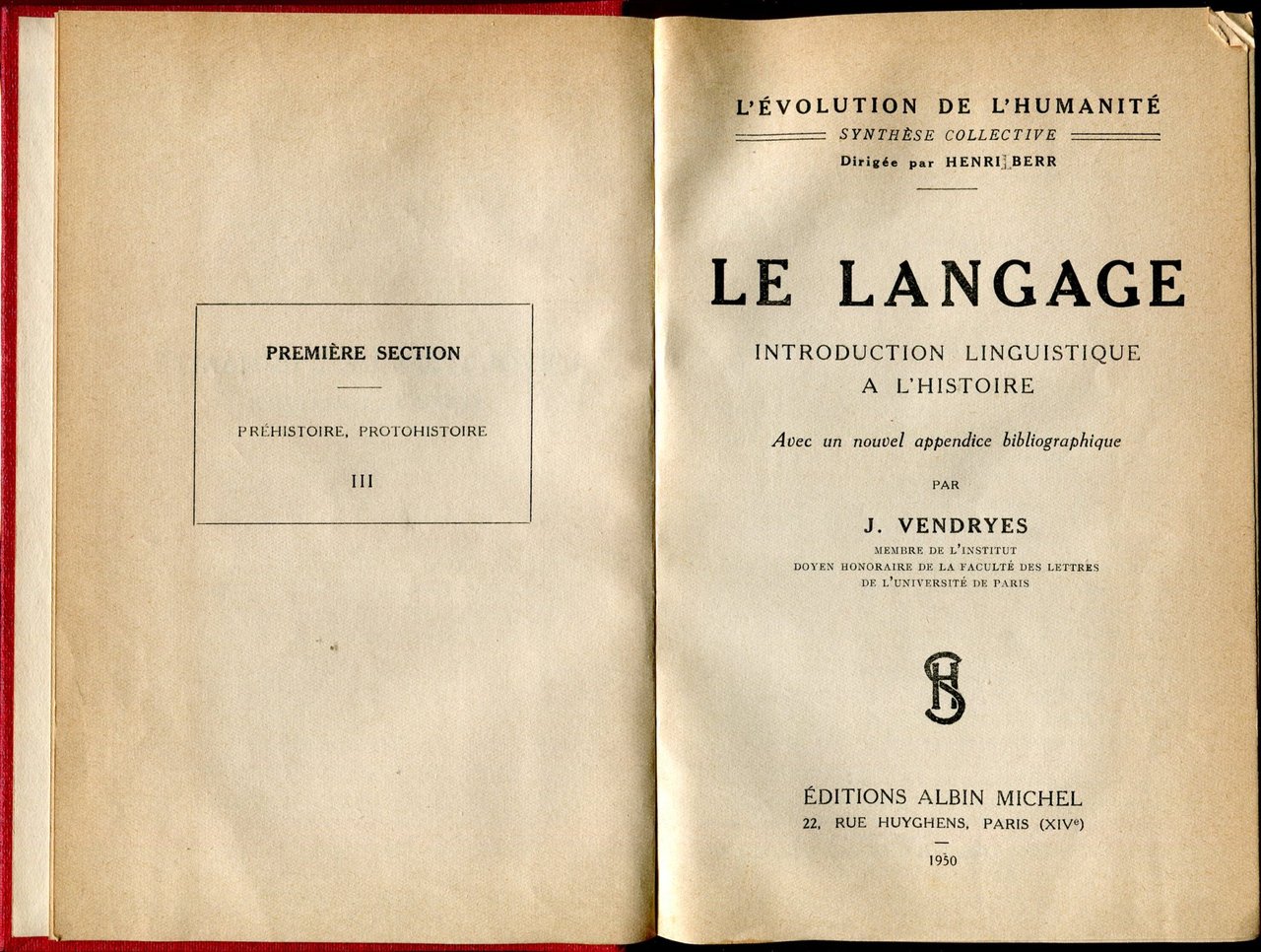 Le langage. Introduction linguistique a l'Histoire | Immagine principale
