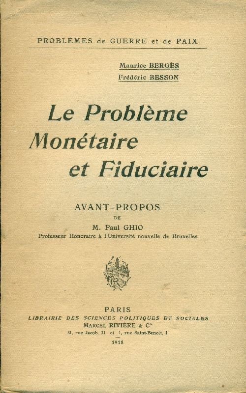Le problème monétaire et fiduciaire | Immagine principale