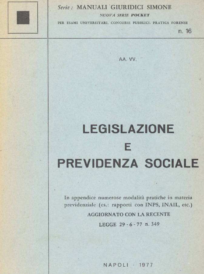 Legislazione e previdenza sociale | Immagine principale