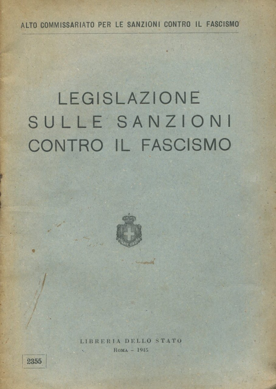 Legislazione sulle sanzioni contro il fascismo | Immagine principale