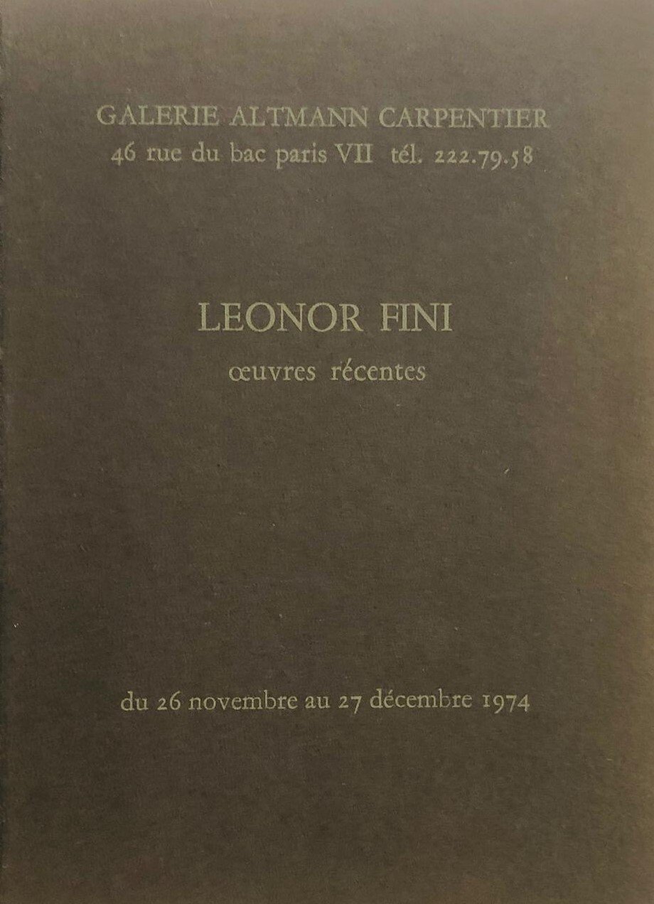 Leonor Fini. Oeuvres récentes ‎ | Immagine principale