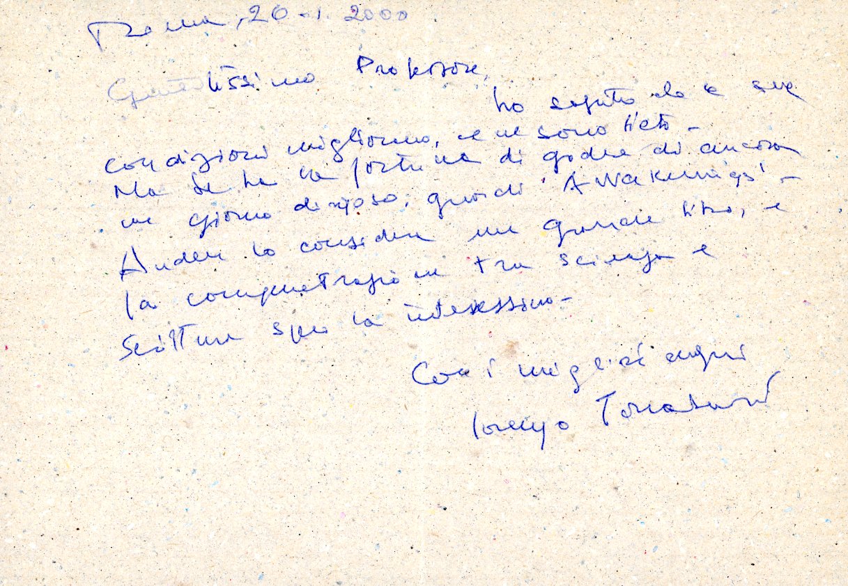 Lettera autografa | Immagine principale