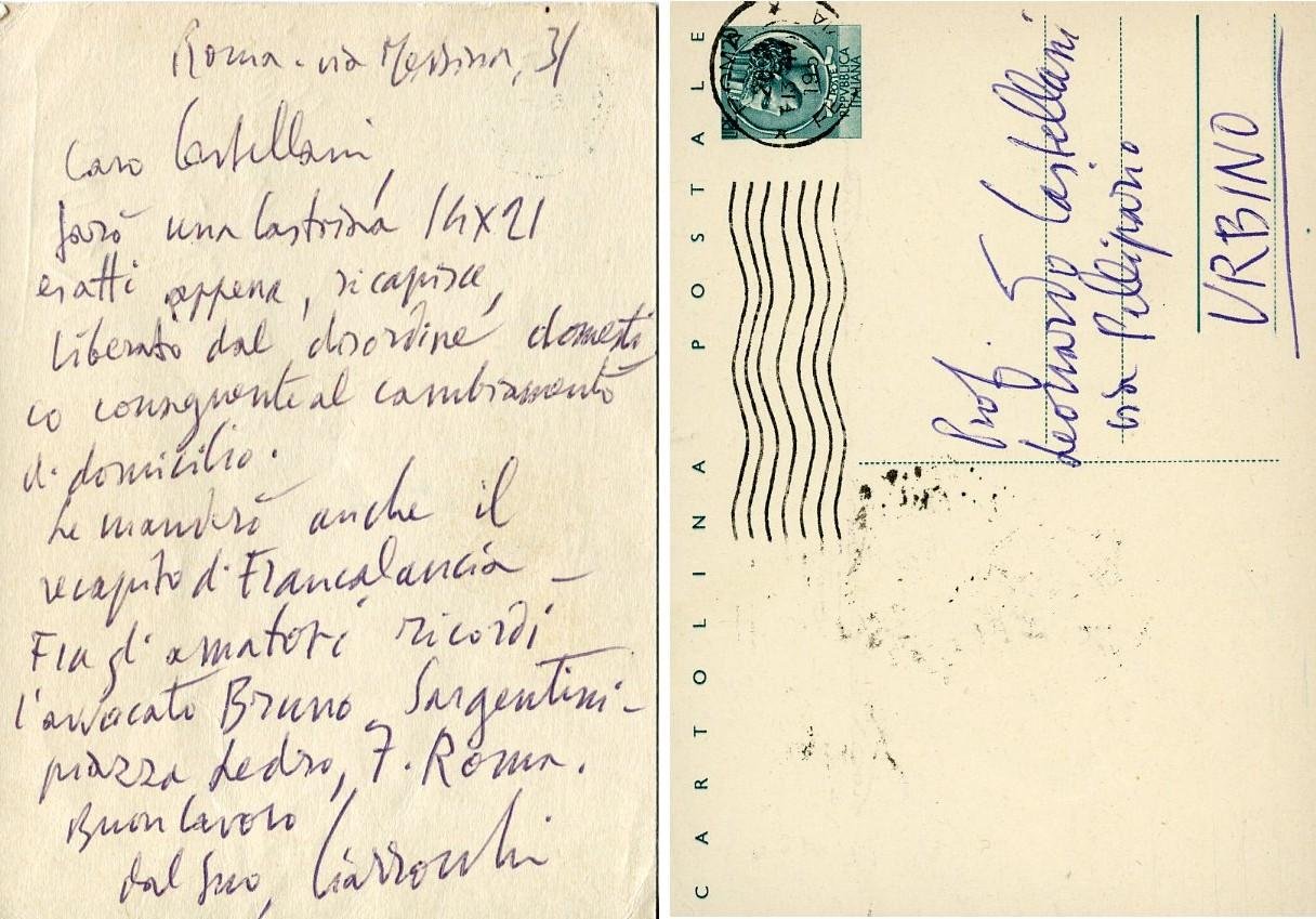 Lettera manoscritta su cartolina postale | Immagine principale