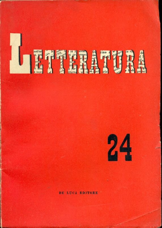 Letteratura. Anno IV - Novembre-Dicembre 1956 - N. 24 | Immagine principale