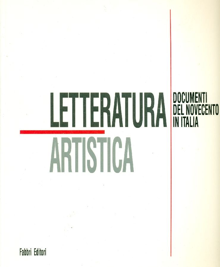 Letteratura artistica. Documenti del Novecento in Italia | Immagine principale