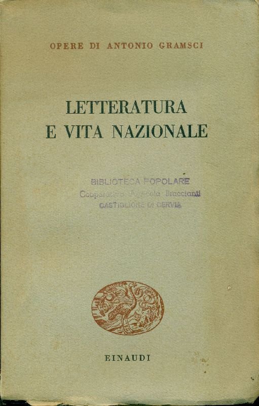 Letteratura e vita nazionale | Immagine principale