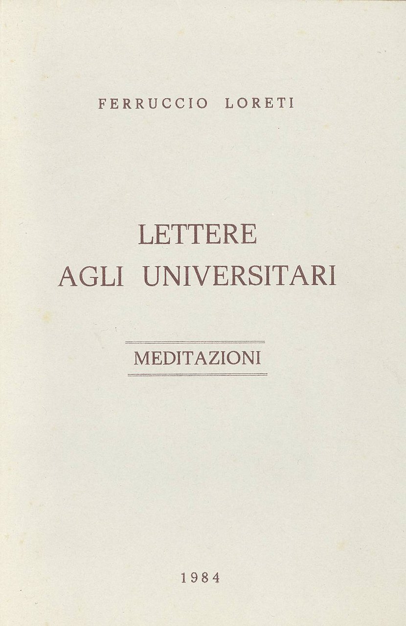 Lettere agli universitari | Immagine principale