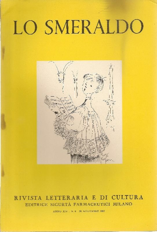 Lo Smeraldo. 30 novembre 1960, Anno XIV, N. 6 | Immagine principale