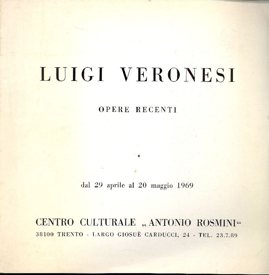 Luigi Veronesi. Opere recenti | Immagine principale