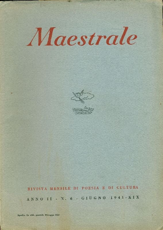 Maestrale. Anno II, N. 6, Giugno 1941 | Immagine principale