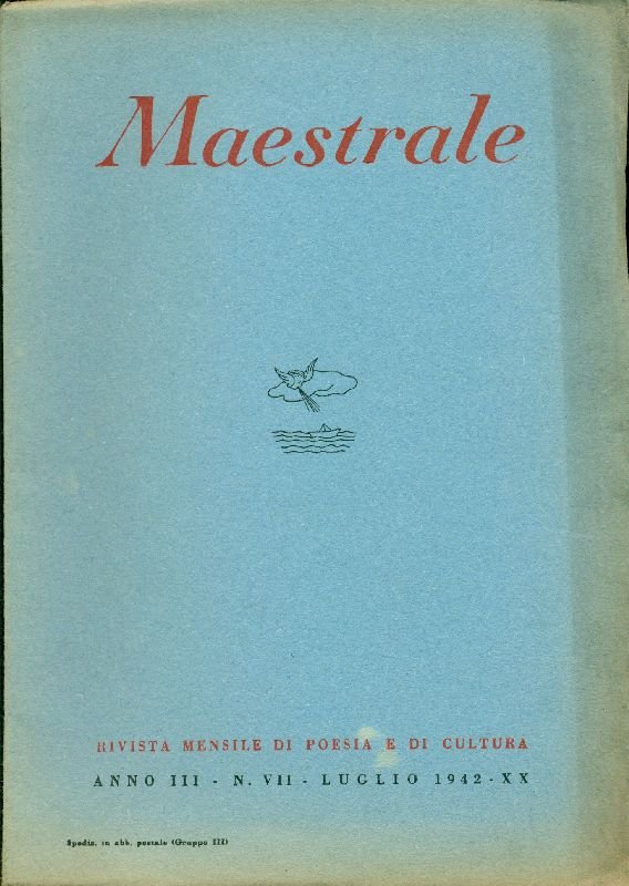 Maestrale. Anno III, N. 7, Luglio 1942 | Immagine principale