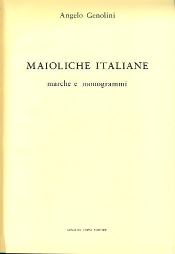 Maioliche italiane. Marche e monogrammi | Immagine principale