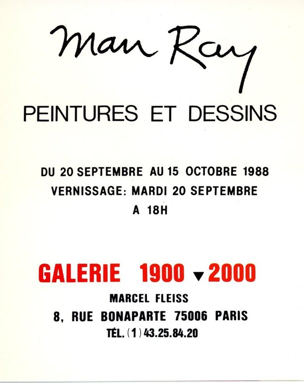 Man Ray. Peintures et Dessins | Immagine Gallery 2