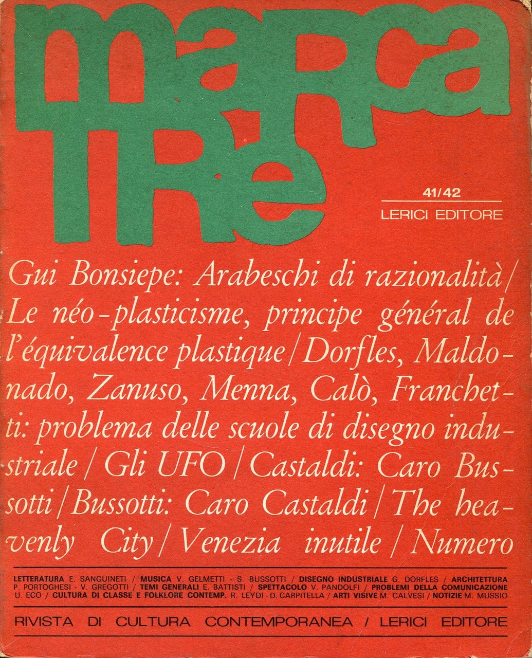 Marcatre 41/42. Maggio-Giugno 1968 | Immagine principale