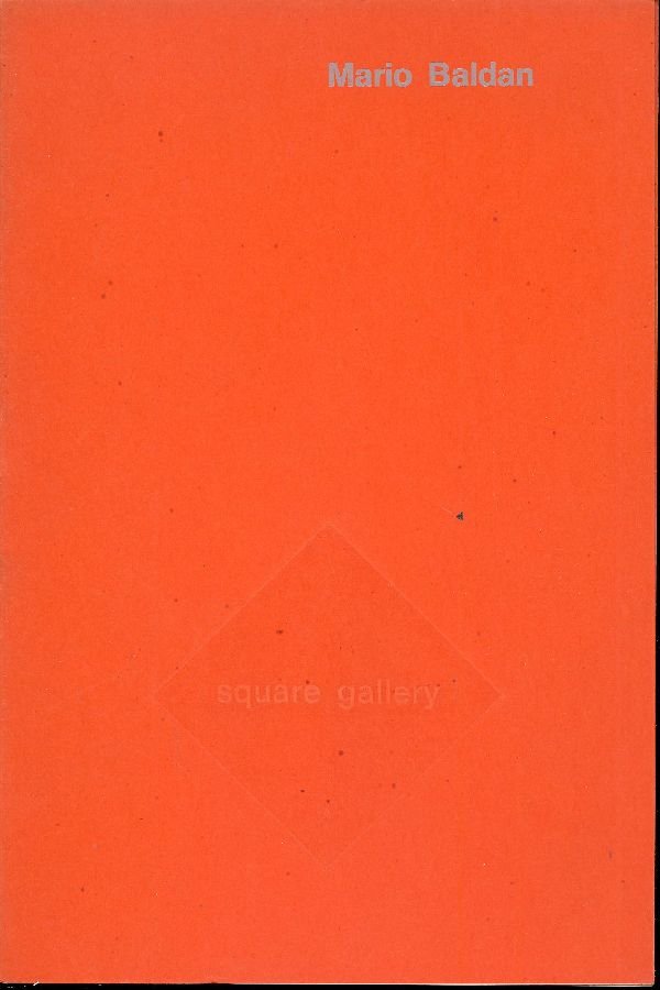 Mario Baldan. Square Gallery 1971 | Immagine principale
