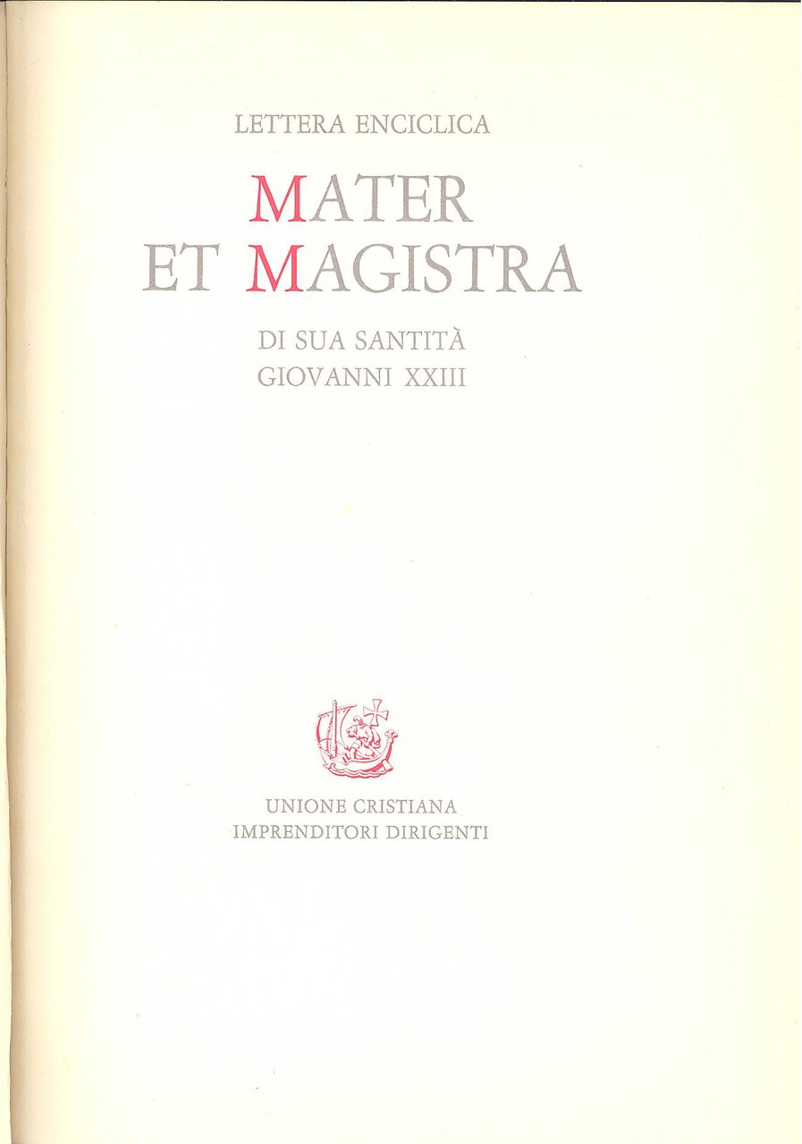 Mater et magistra | Immagine principale
