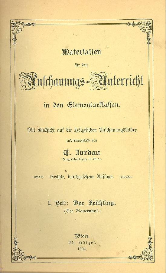 Materialien fur den Anschauungs Unterricht in den Elementarclassen | Immagine principale