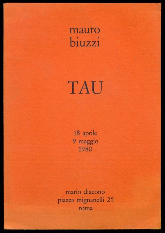 Mauro Biuzzi. TAU | Immagine principale