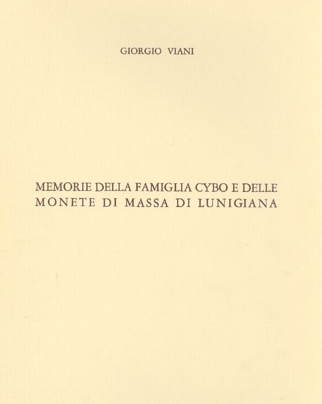 Memorie della famiglia Cybo e delle monete di Massa di … | Immagine principale