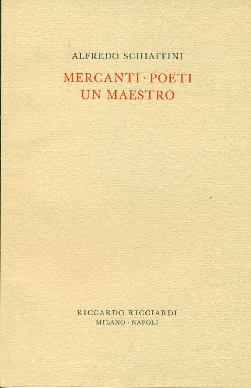 Mercanti Poeti Un maestro | Immagine principale