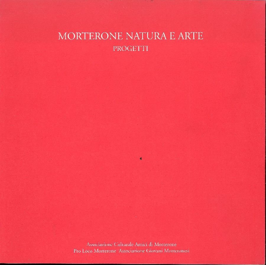 Morterone natura e arte. Progetti | Immagine principale