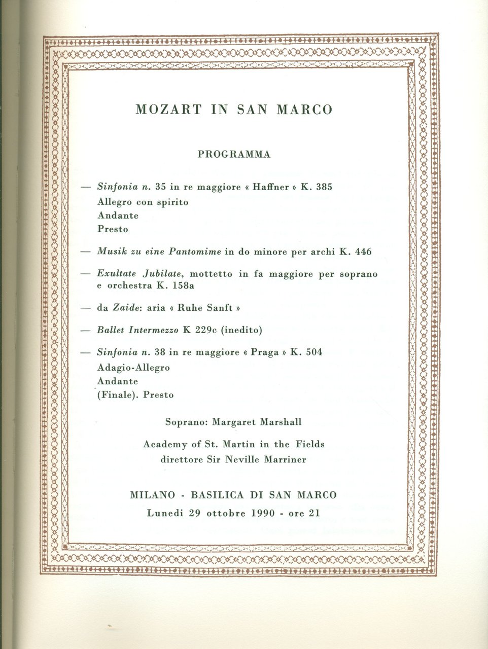 Mozart in San Marco | Immagine principale