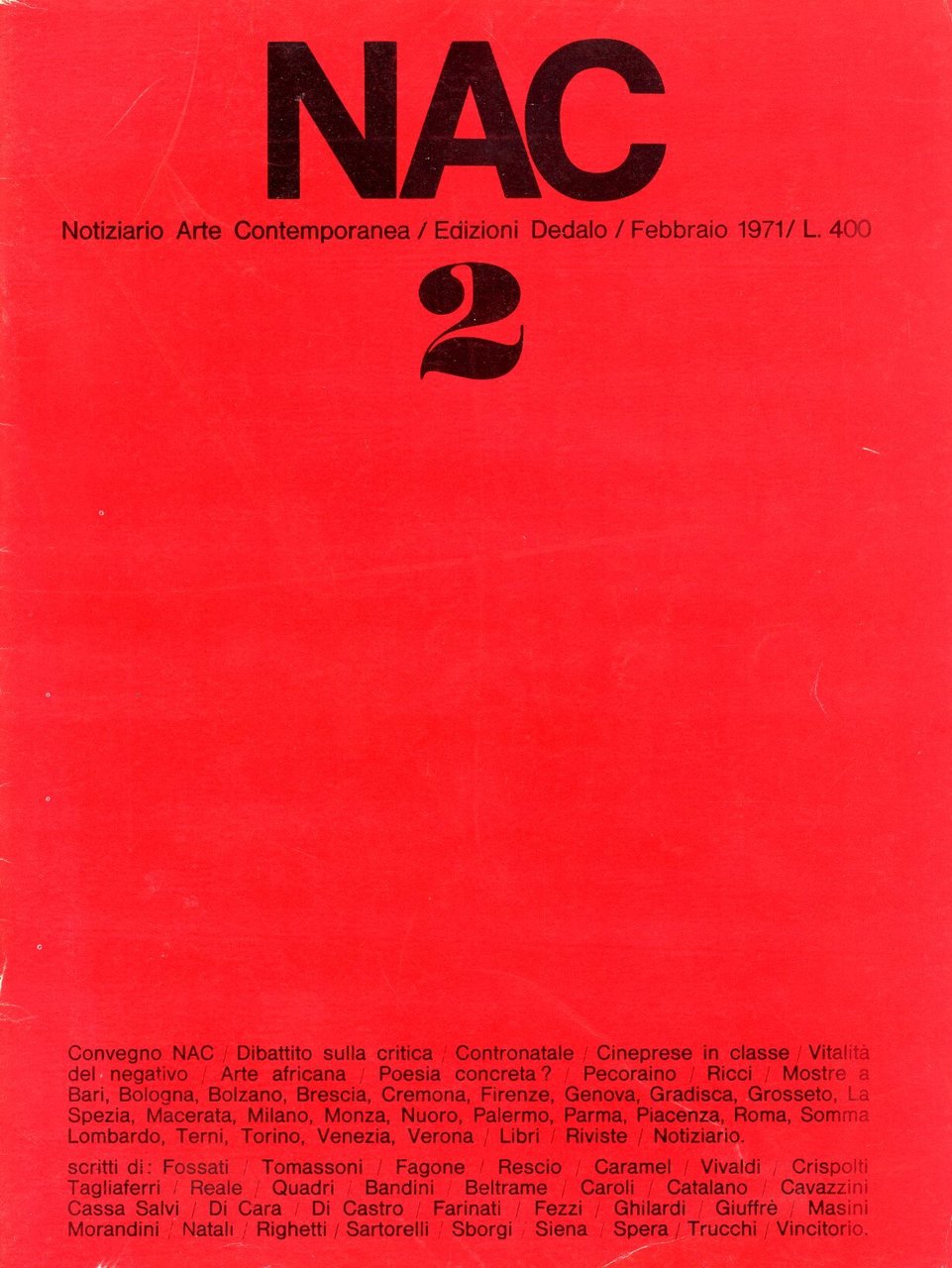 NAC, n. 2, Febbraio 1971 | Immagine principale