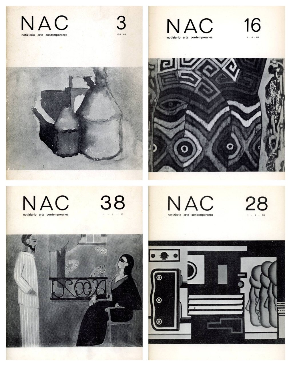 NAC, nn. 3 (1968) , 16 (1969), 28 (1970), 38 … | Immagine principale