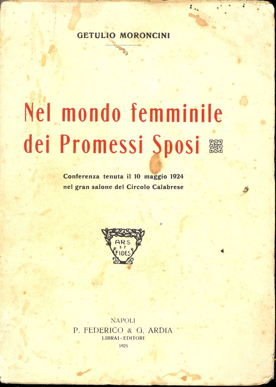 Nel mondo femminile dei Promessi Sposi | Immagine principale