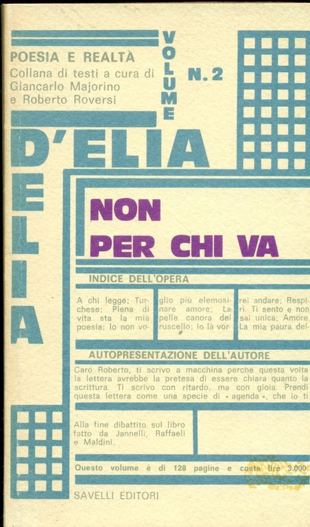 Non per chi va | Immagine Gallery 2