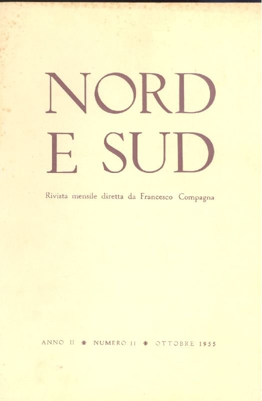 Nord e Sud. Ottobre 1955 - N. 11 | Immagine principale