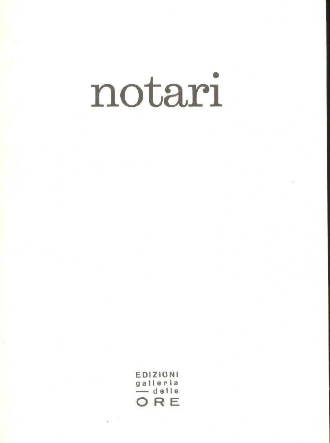 Notari. Soli-tudine. Olii, tempere 1986-1988 | Immagine principale