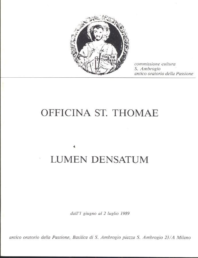 Officina St. Thomae. Lumen Densatum | Immagine principale