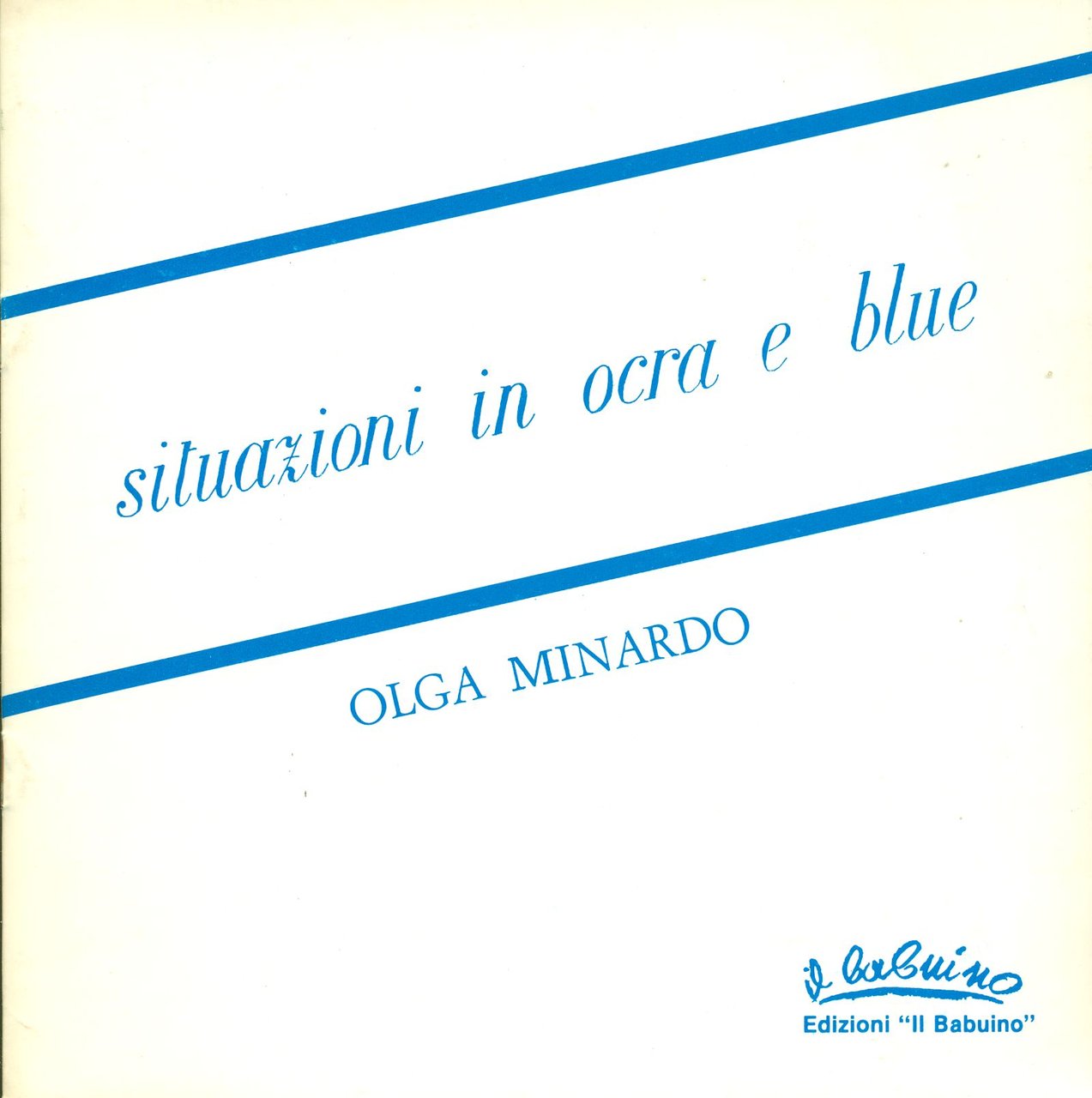 Olga Minardo. Situazioni in ocra e blue | Immagine principale
