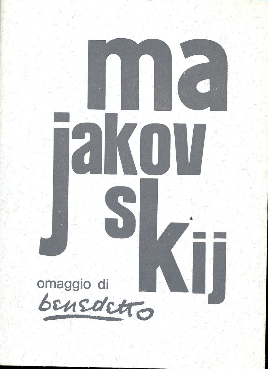 Omaggio a Majakovskij. Quaderno di Futurismo Oggi. N. 30 | Immagine principale