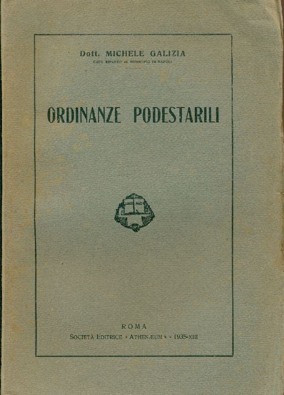 Ordinanze podestabili | Immagine principale