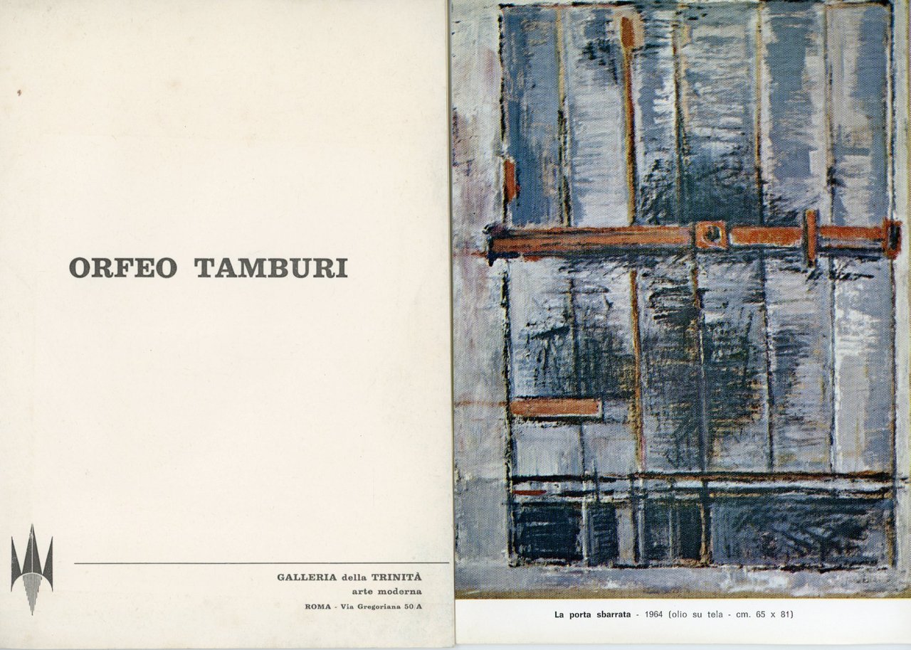 Orfeo Tamburi. Opere 1960-1964 | Immagine principale