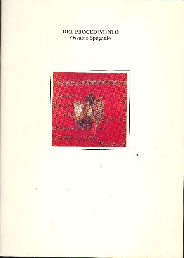 Osvaldo Spagnulo. Del procedimento | Immagine principale