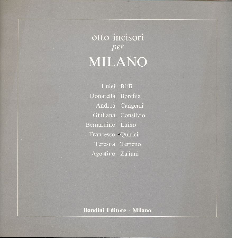 Otto incisori per Milano | Immagine principale